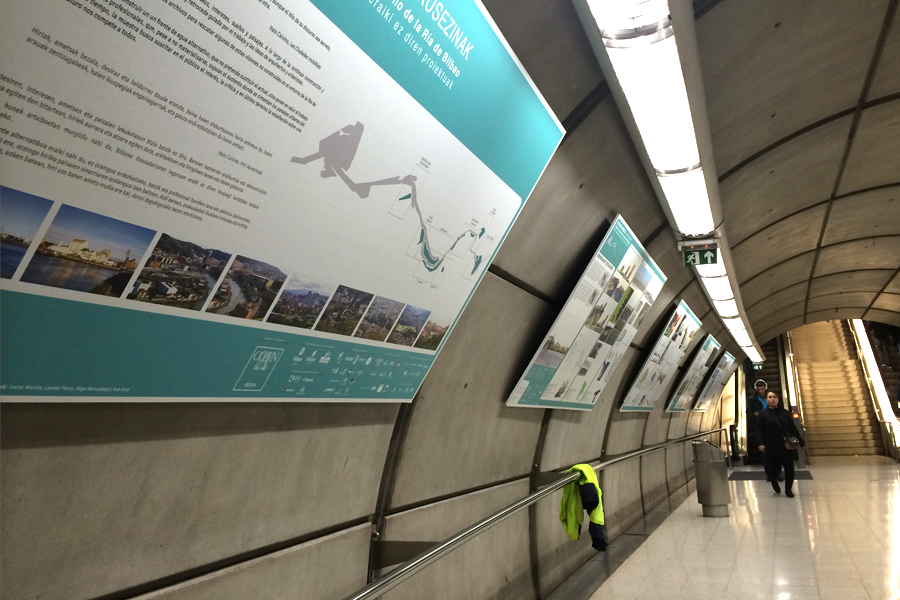 Ciudades invisibles. Proyectos no construidos en el entorno de la ria de Bbilbao en el metro.