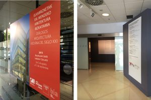 Diálogos. Arquitectura vizcaína del siglo XXI. En la sala Ondare de diputación Bziakaia. En Bilbao